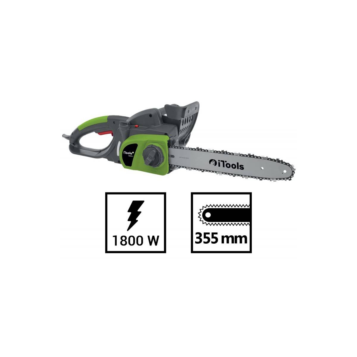 Tronçonneuse Electrique 1800W lame 355mm  Guide 35mm ITOOLS - Image 3
