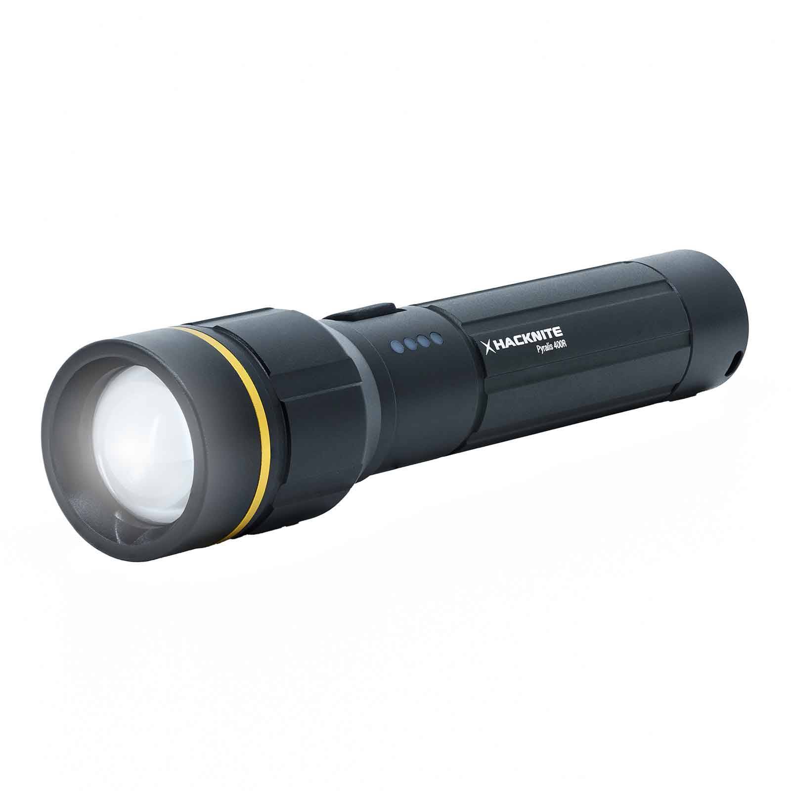 Lampe de Poche LED Rechargeable PYRALIS 400R - 400 lumens HACKNITE - Image 1