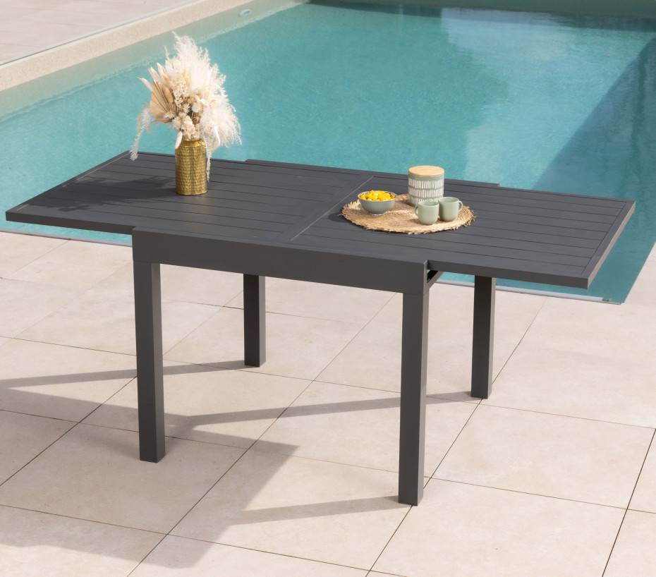 Ensemble table et chaises de jardin  6 places  Vert sauge  HONFLEUR BEZIERS - Image 3