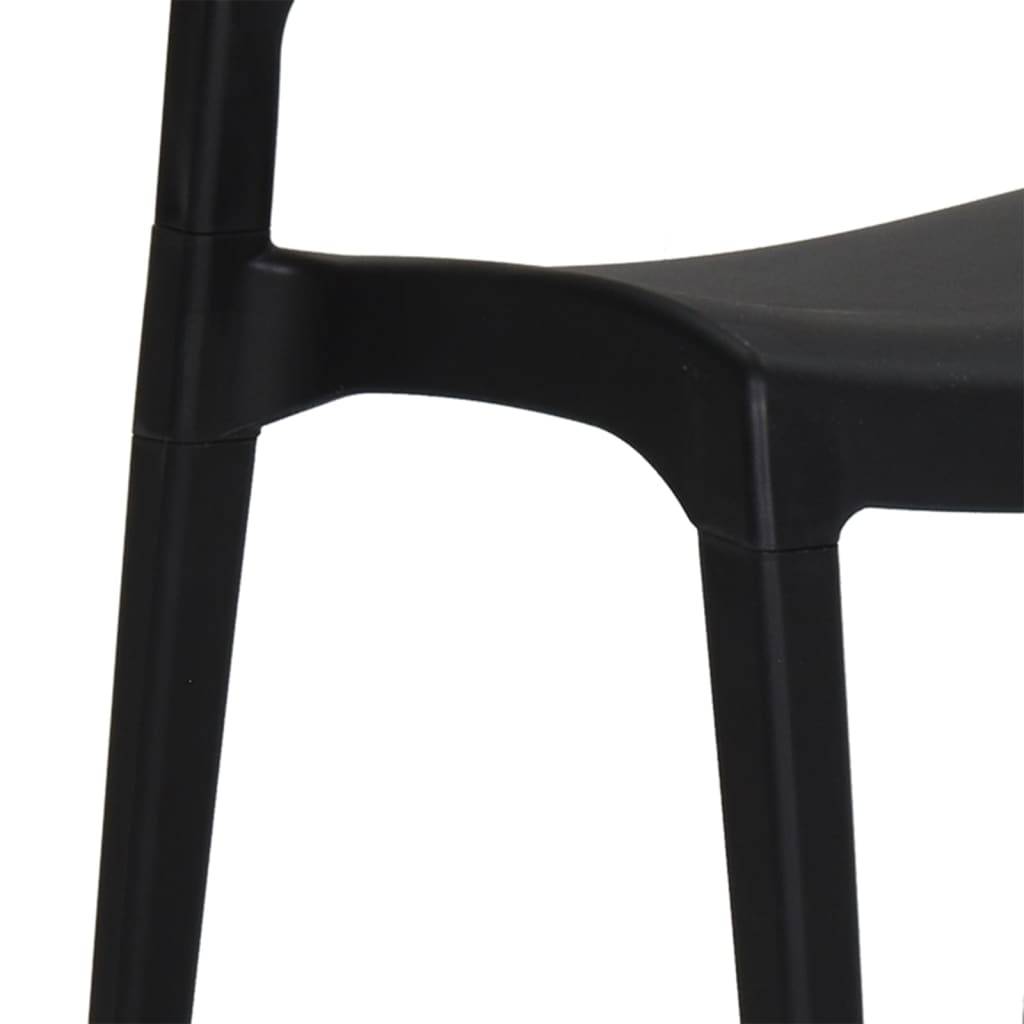 Lot de 2 Chaises de jardin - Chaises d'extérieur - Fauteuils de jardin Anthracite Polypropylène - Image 9