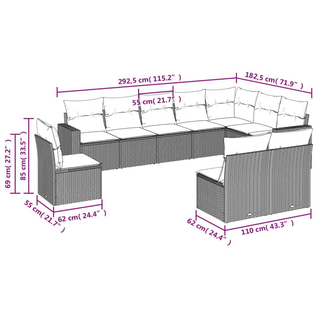 ComfortXL - Salon de jardin bas 10 places Résine Tressée Marron avec Rangement pour Terrasse et Balcon – ComfortXL Outdoor Living - Image 3