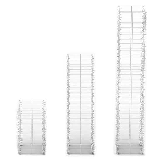 PANGIVO - Jeu de gabion 3 pcs Fil galvanisé 25 x 25 x 50 cm, 25 x 25 x 100 cm, 25 x 25 x 150 cm - PANGIVO - Image 3