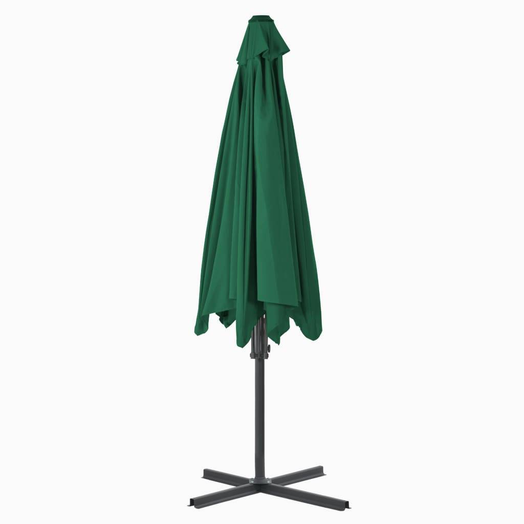 Helloshop26 - Parasol d'extérieur avec mât en acier 300 cm vert - Image 4