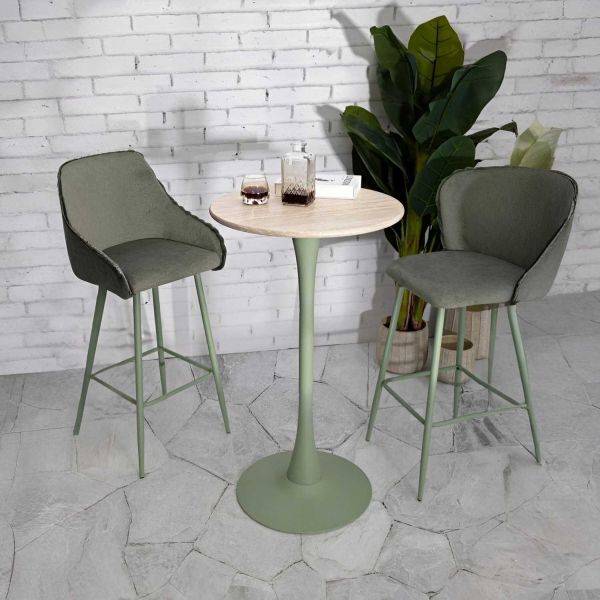 Table de bar en métal et MDF Alaska 60 x 106 cm Mauro Ferretti - Image 2