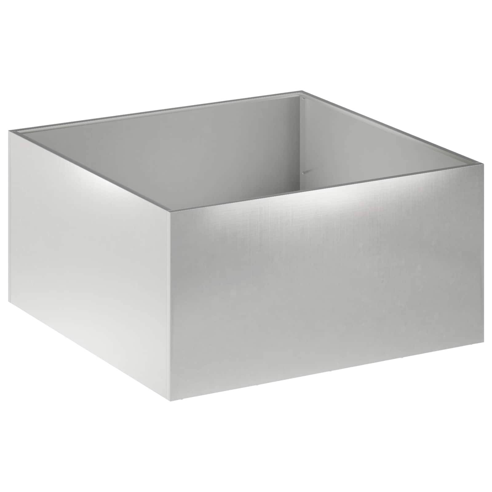 Vidaxl - Cache-pot de jardin Argenté 100 x 100 x 40 cm Acier inoxydable vidaXL 8005128 - Image 2
