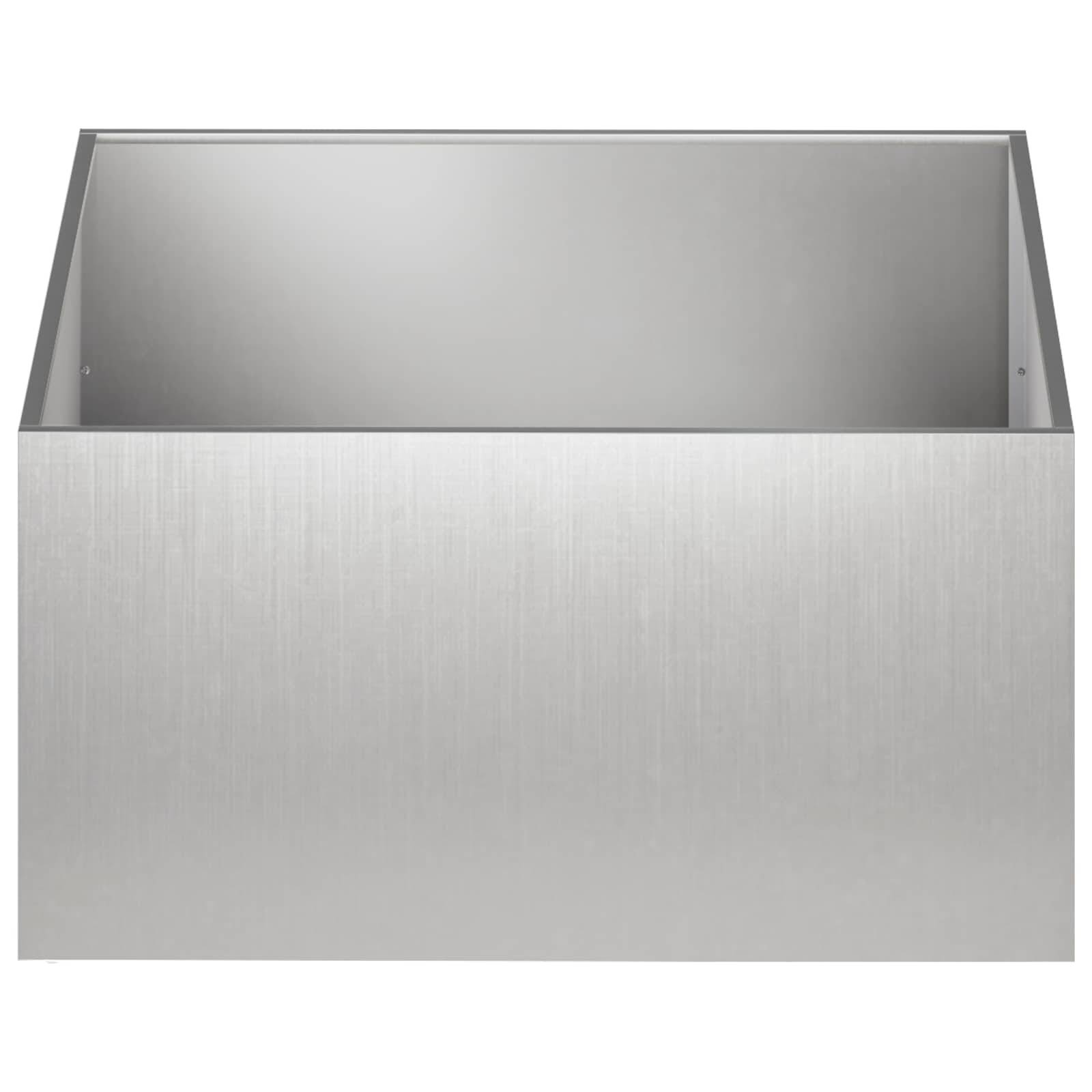 Vidaxl - Cache-pot de jardin Argenté 100 x 100 x 40 cm Acier inoxydable vidaXL 8005128 - Image 4