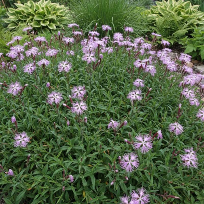 Oeillet superbe à fleurs Blanche/ - feuillage Caduc - Godet - 5/20 cm