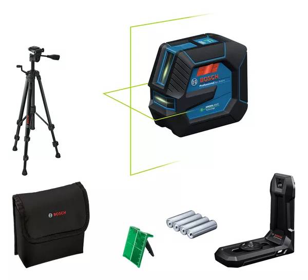 Bosch - Laser lignes 3,7V GLL 20-22 G Professional (sans batterie ni chargeur) + 4 piles 1,5V LR6 AA + trépied + poche + platine - BOSCH - 0601065601 - Image 1