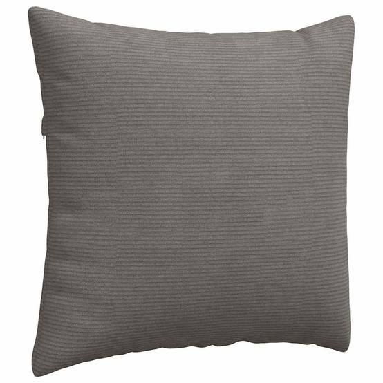 Lot de 2 Coussins Carrés Velours Côtelé Doux Décoratifs pour Salon Housse Lavable Gris Clair 45x45 cm – ComfortXL Outdoor Living - Image 5