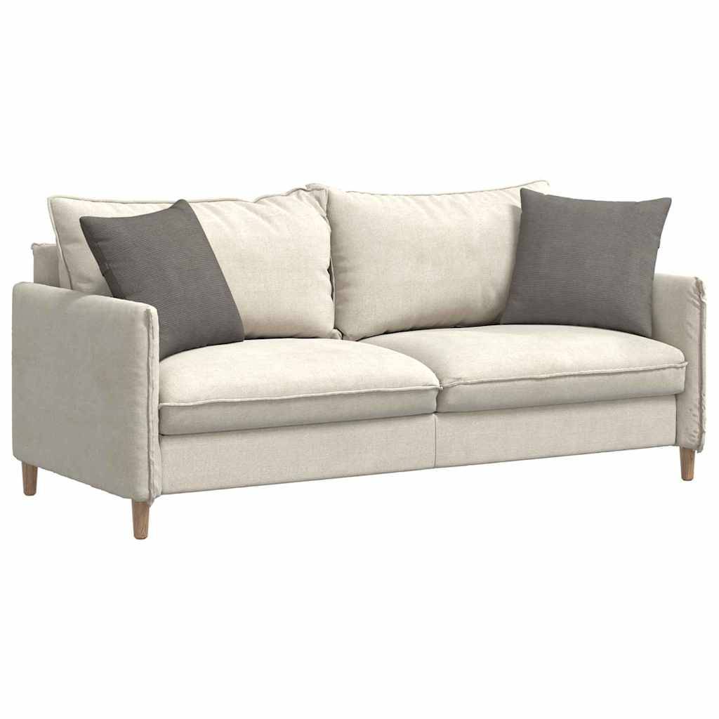 Lot de 2 Coussins Carrés Velours Côtelé Doux Décoratifs pour Salon Housse Lavable Gris Clair 45x45 cm – ComfortXL Outdoor Living - Image 3