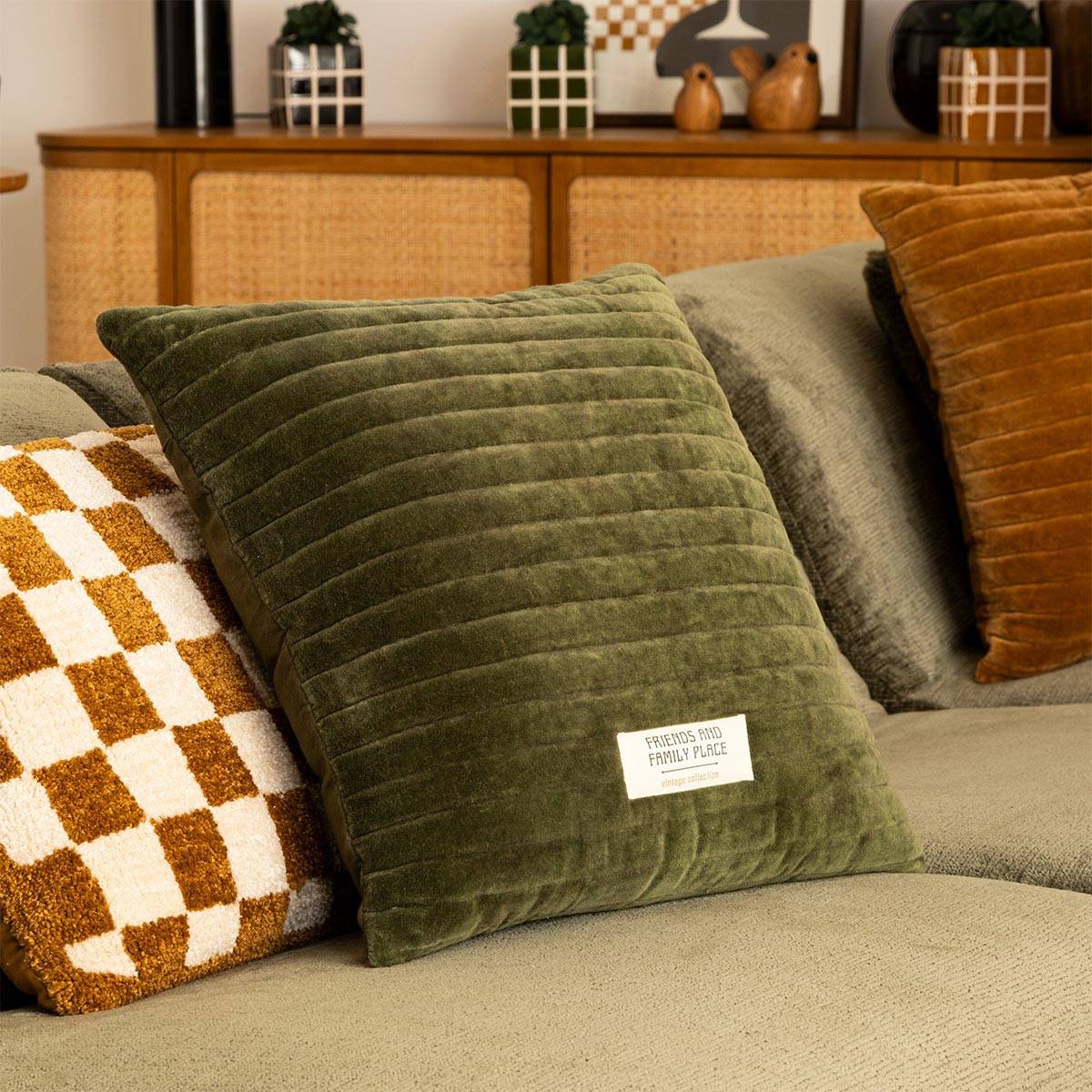 Atmosphera - Coussin matelassé "Friends and family place" - ATMOSPHERA - Image 5