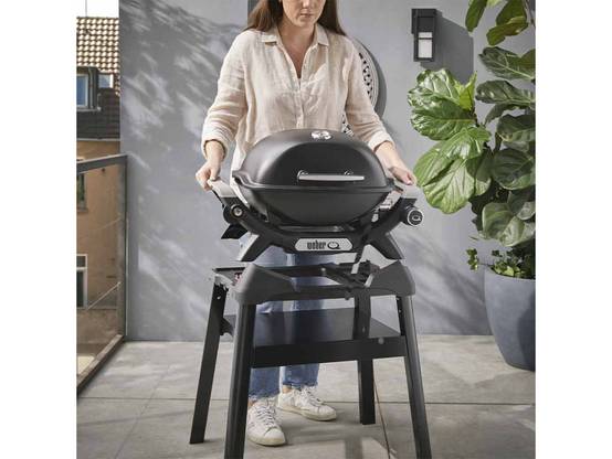 Weber - Barbecue à gaz Q 1200N noir avec pied + Rôtissoire + Spatule - Weber - Image 7