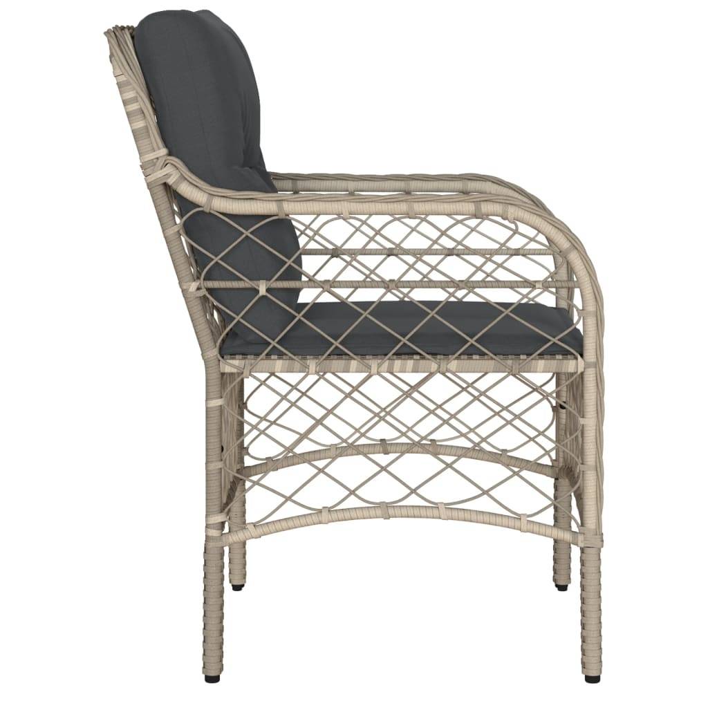 Vidaxl - Chaises de jardin coussins lot de 2 gris clair résine tressée vidaXL 365158 - Image 7