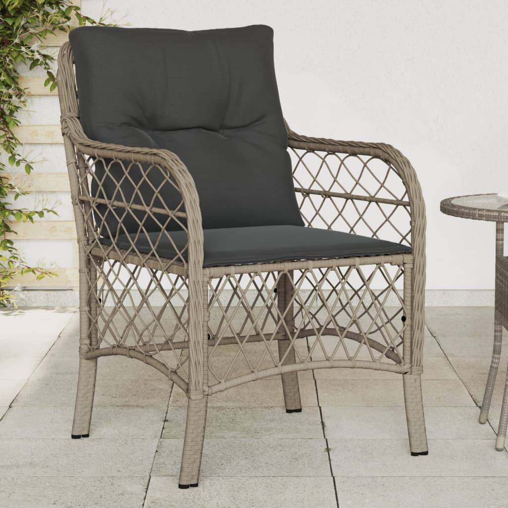 Vidaxl - Chaises de jardin coussins lot de 2 gris clair résine tressée vidaXL 365158 - Image 1