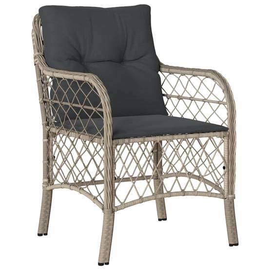 Vidaxl - Chaises de jardin coussins lot de 2 gris clair résine tressée vidaXL 365158 - Image 5