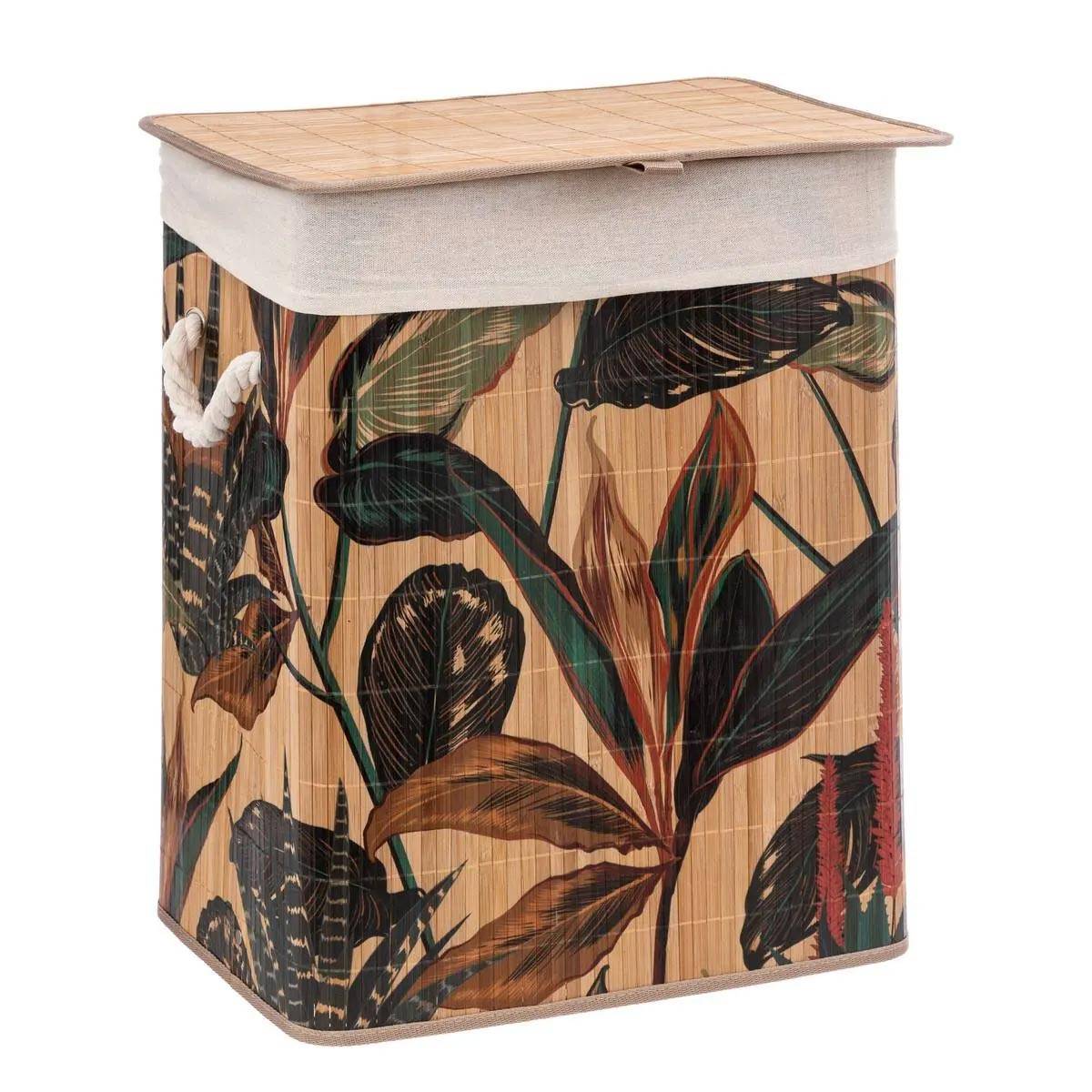 Panier à Linge en Bambou "Palawan" 50L Multicolore - Image 1