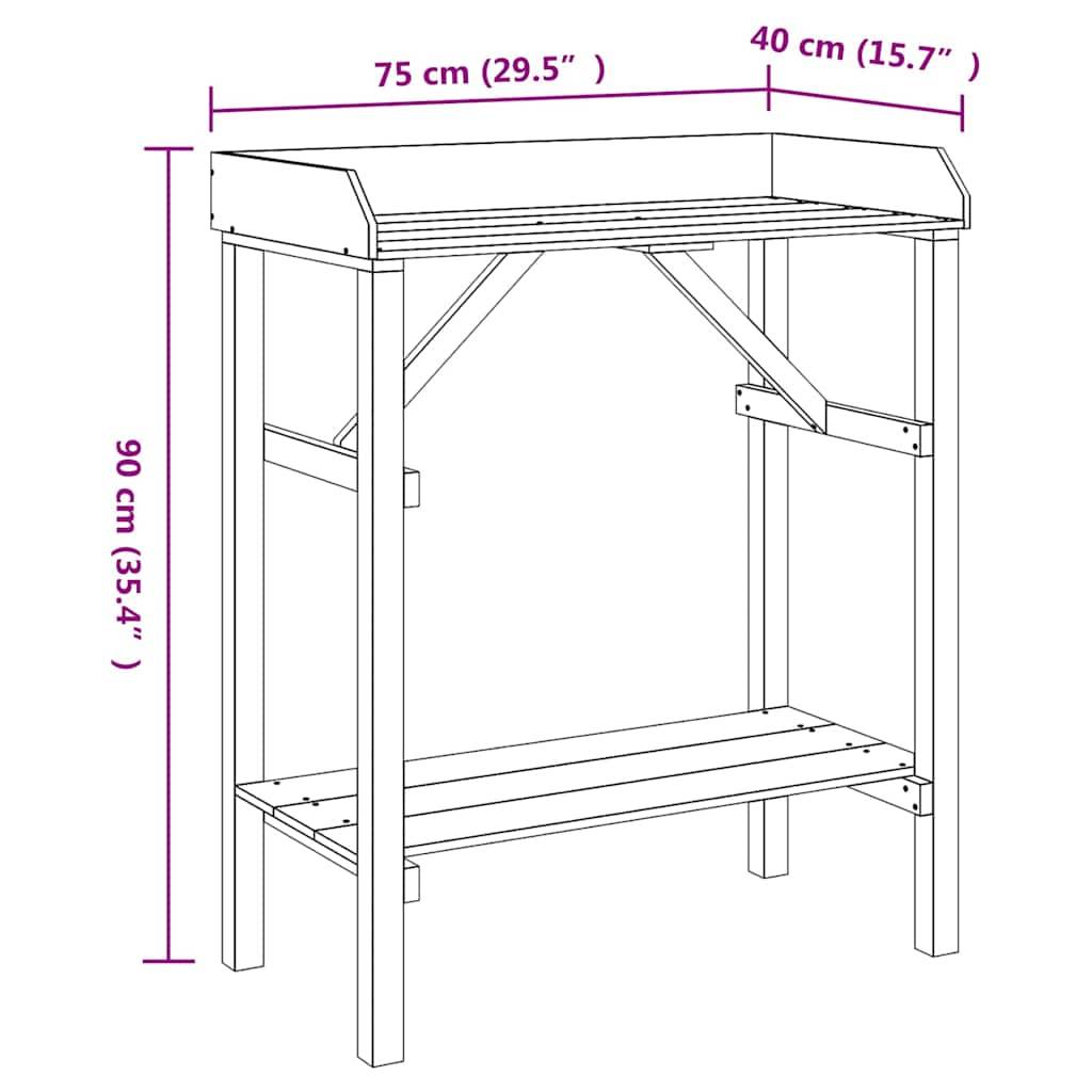 Prolenta Premium - Support plante Prolenta Naturel 75 X 40 X 90 cm - P95041N - Image 6