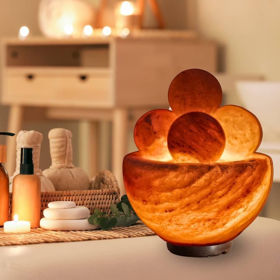 Zen Light - Lampe Sel d'Himalaya et 4 boules de massage - Authentique Cristal de Sel - Sculptée Main – Câble et Ampoule Fournis - Zen'Light - Image 3