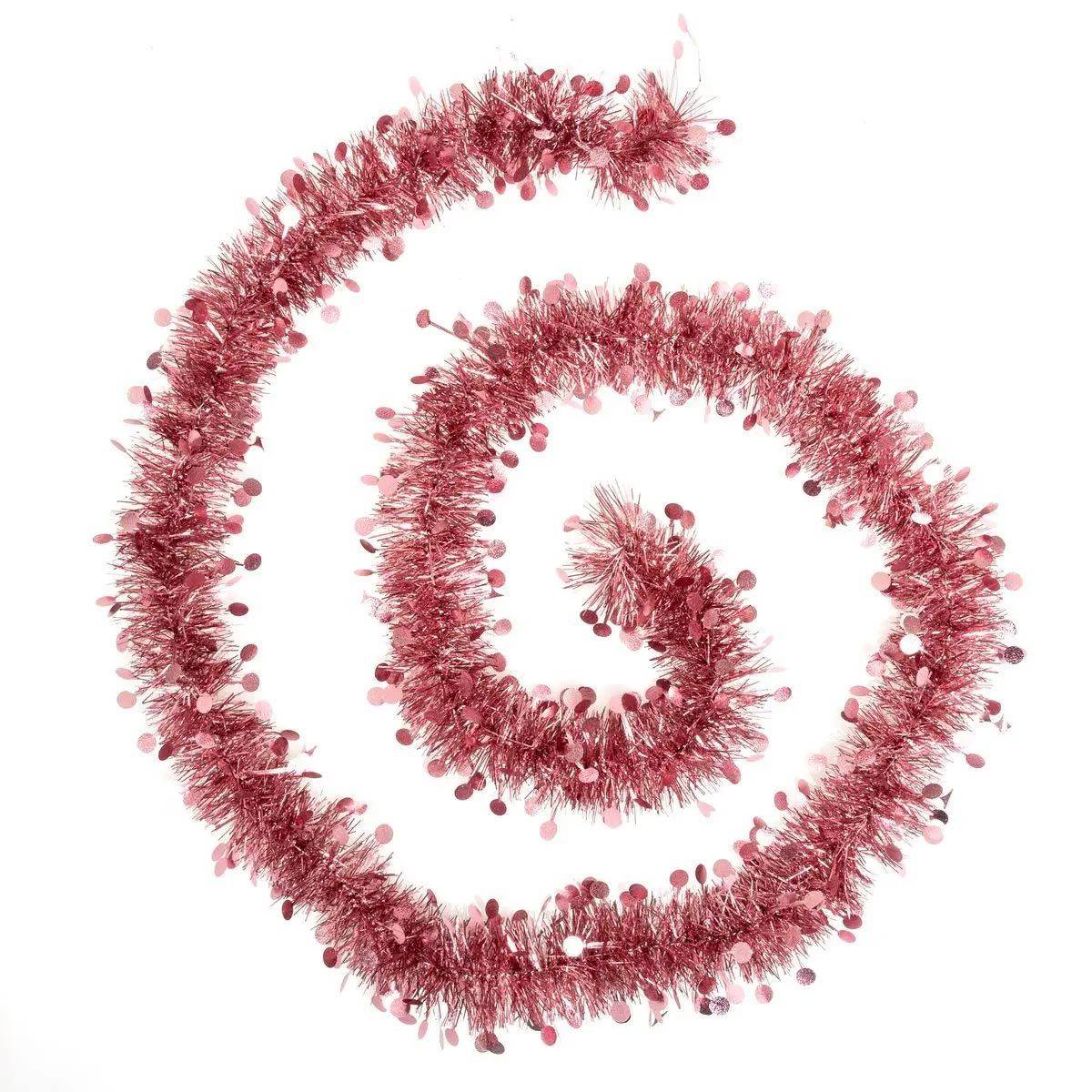 Atmosphera - Guirlande de Noël Pois "Colorama" 200cm Rose