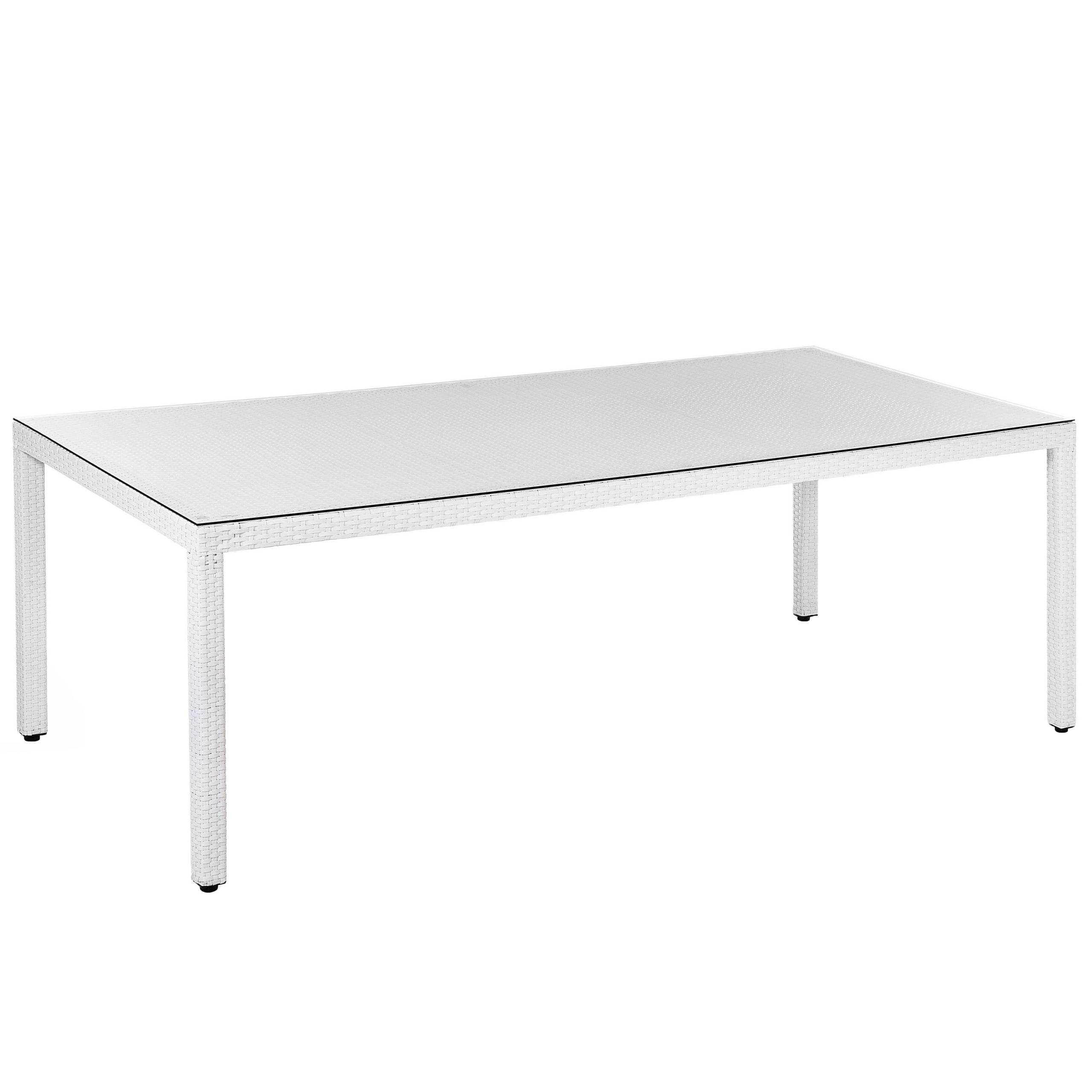 Beliani - Set de salle à manger Polyrotin Blanc ITALY Beliani - Image 8