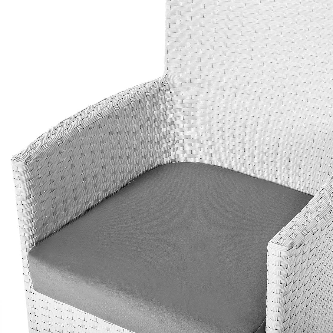 Beliani - Set de salle à manger Polyrotin Blanc ITALY Beliani - Image 3