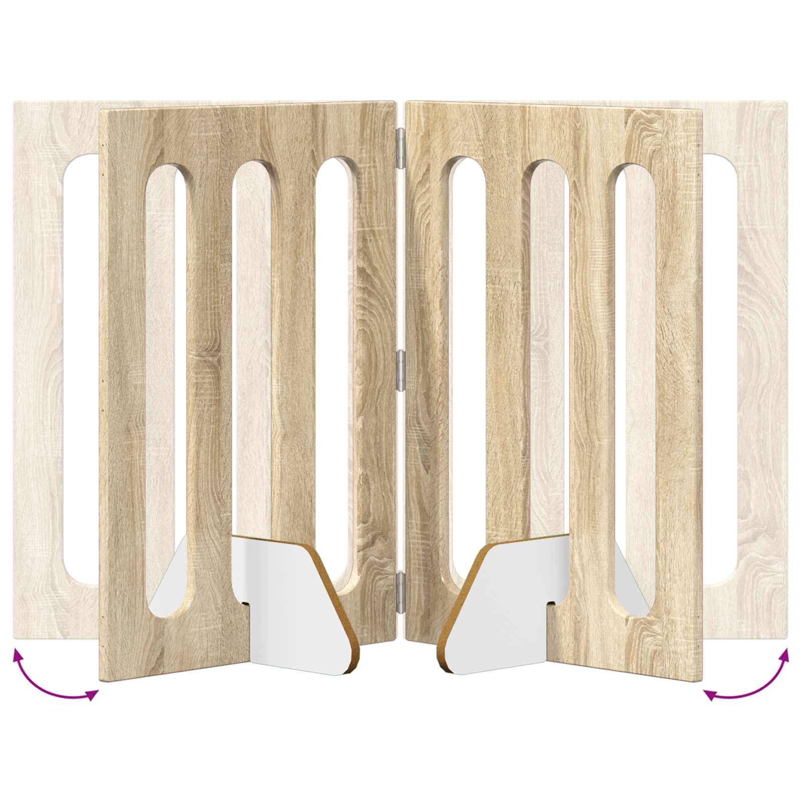 PANGIVO - Clôture pour animaux bois d'ingénierie chêne sonoma 100.5 x 38 x 70 cm - PANGIVO - Image 7