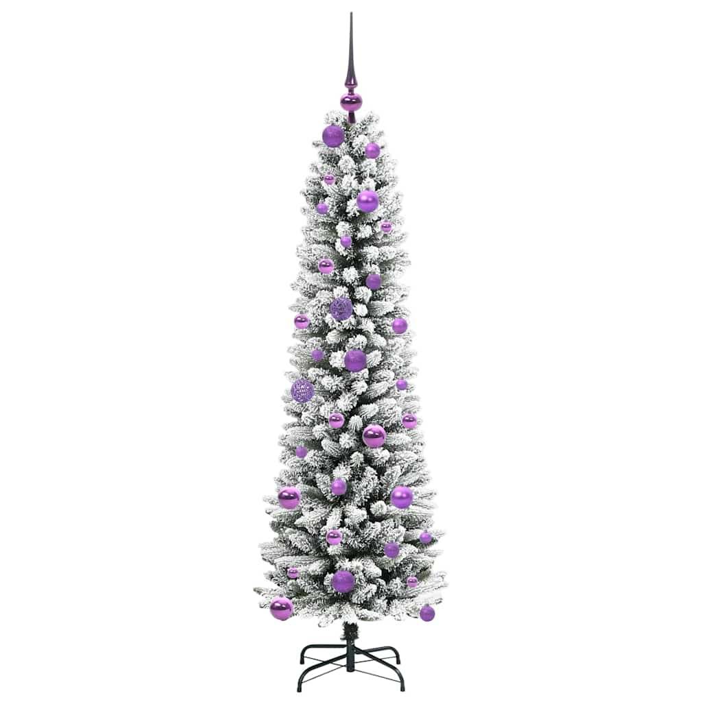 ComfortXL - Arbre de Noël Blanc Artificiel 150 cm, Look Enneigé, Pack Tout-en-Un avec LED – ComfortXL Outdoor Living - Image 4