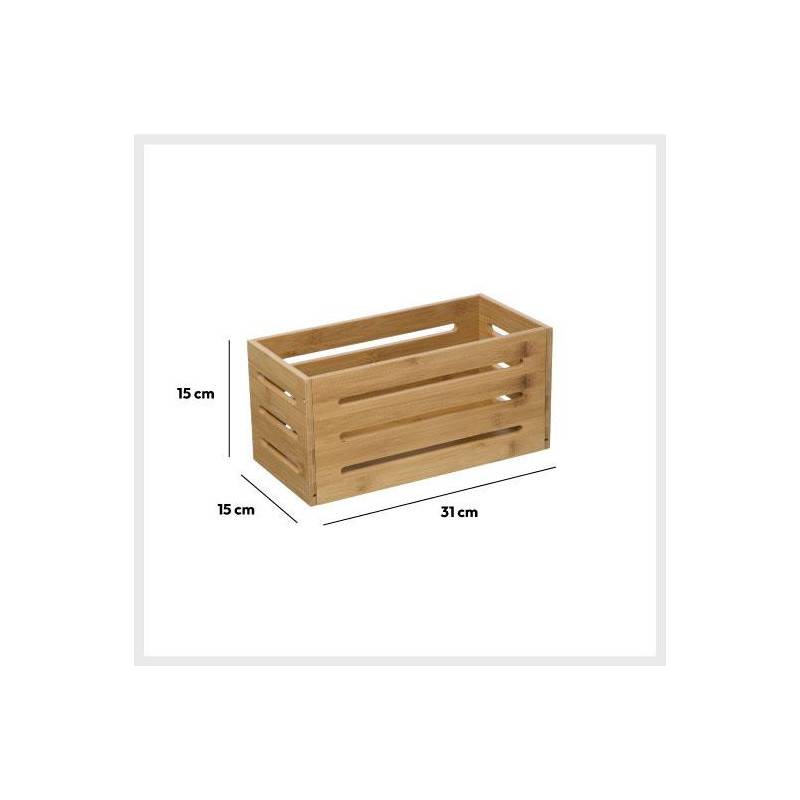 Boite de rangement en Bambou 31 x 15 cm - Image 5