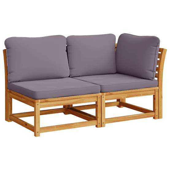 Vidaxl - Salon de jardin avec coussins 11 pcs bois massif d'acacia vidaXL 3214320 - Image 8