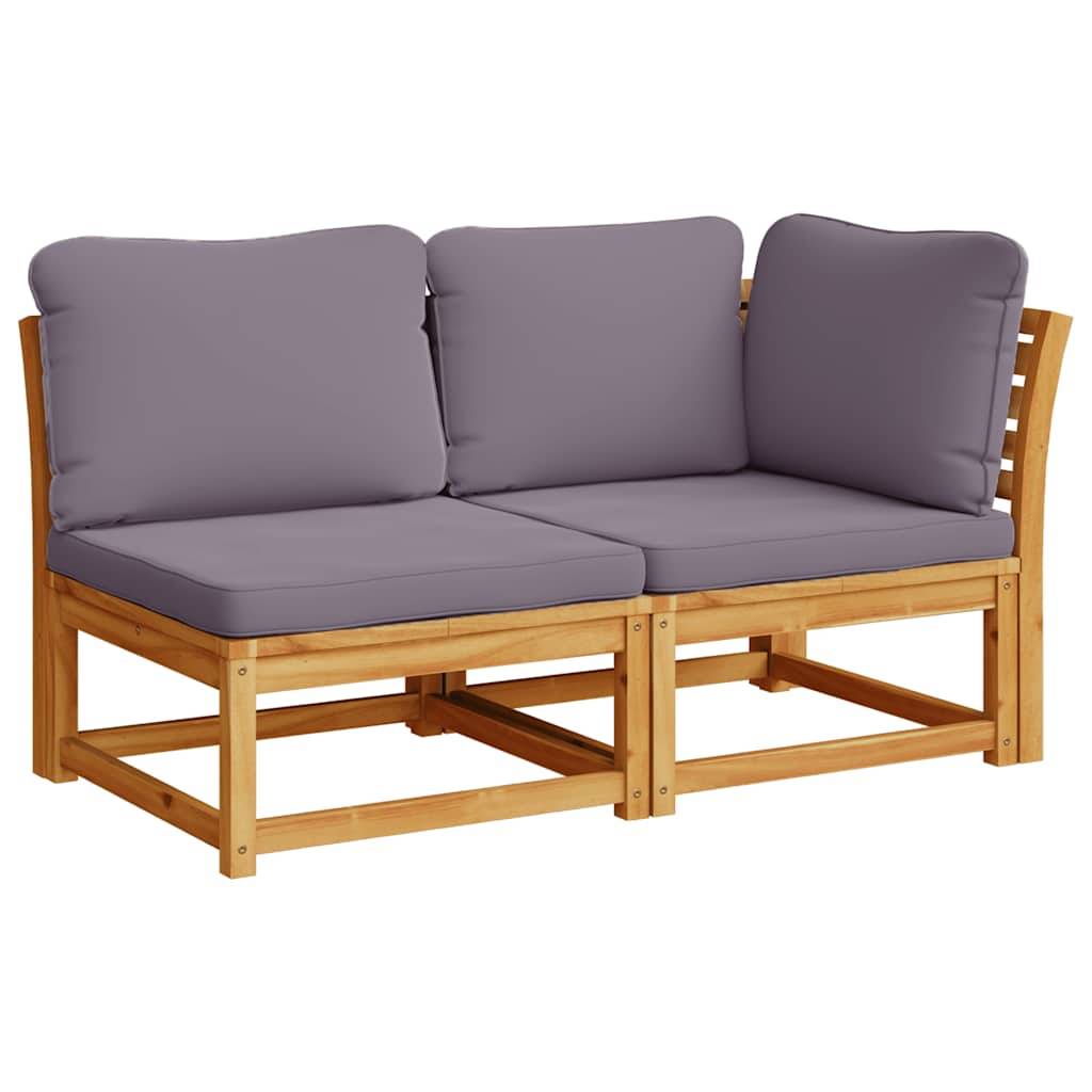 Vidaxl - Salon de jardin avec coussins 11 pcs bois massif d'acacia vidaXL 3214320 - Image 8