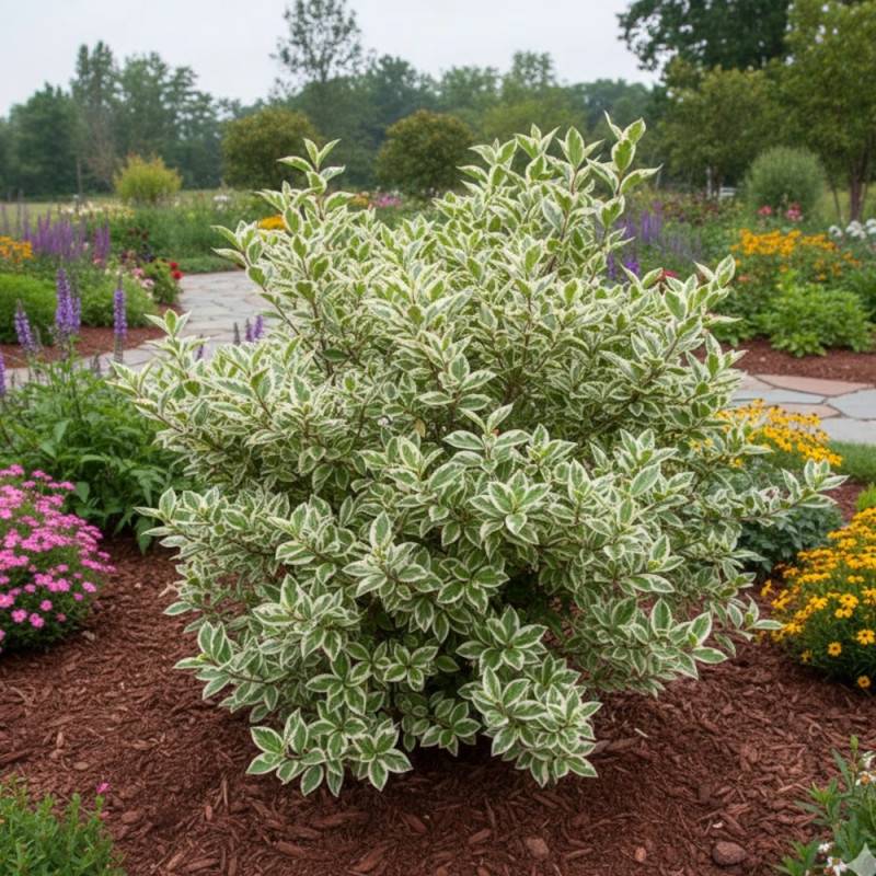 Troène de Californie Argenté, Ligustrum à fleurs Blanche - feuillage Caduc - Godet - 5/20 cm-  hauteur à maturité De 1,50 m à 2,00 m - Image 3