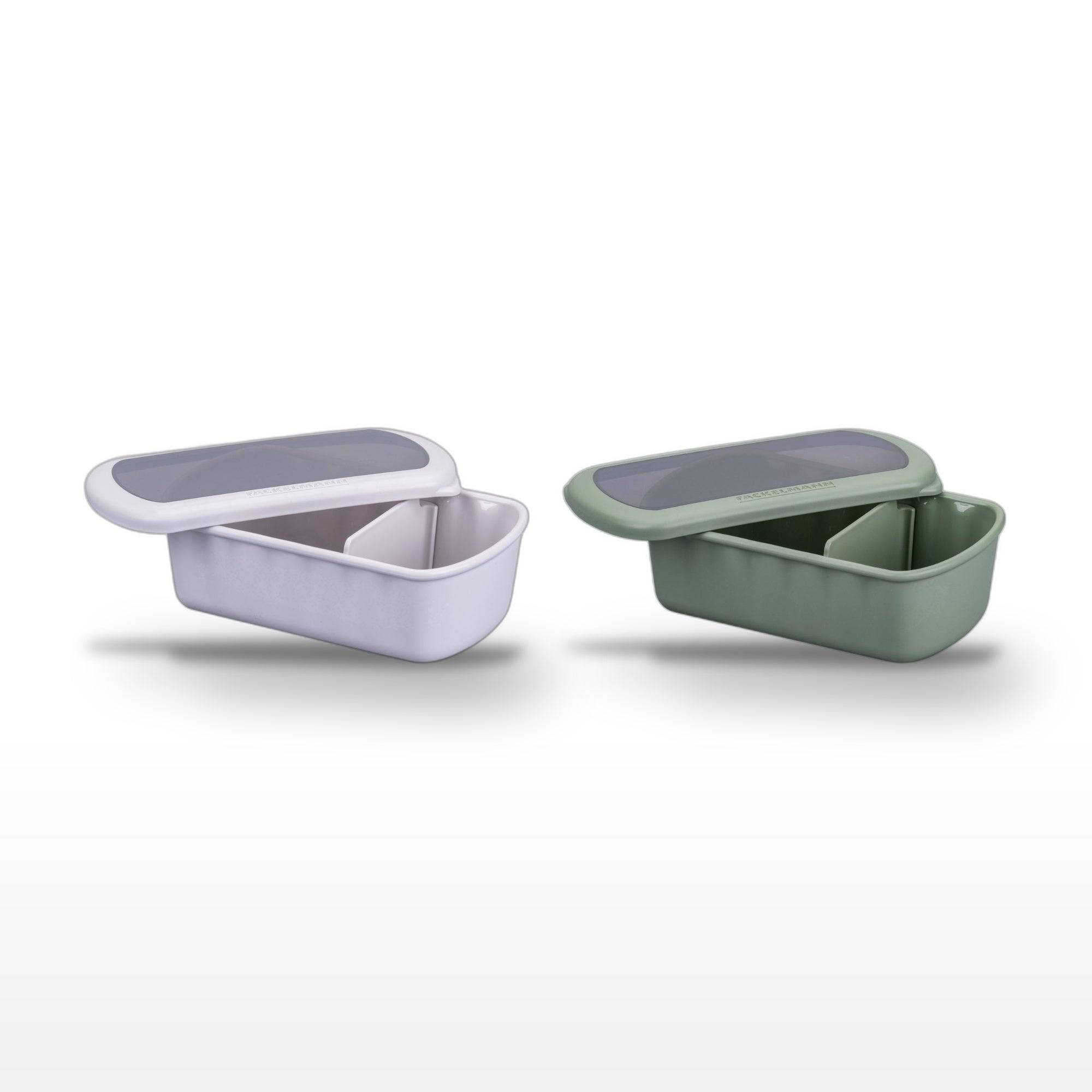 Lot de 2 lunchbox 1L avec 2 ustensiles de cuisine Fackelmann Storage - Image 1