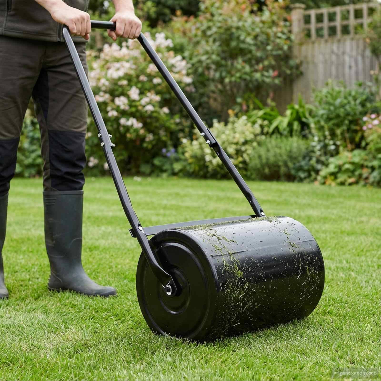 Vidaxl - Rouleau de jardin 110 x 52 cm 30 L Fer vidaXL 42032341 - Image 1