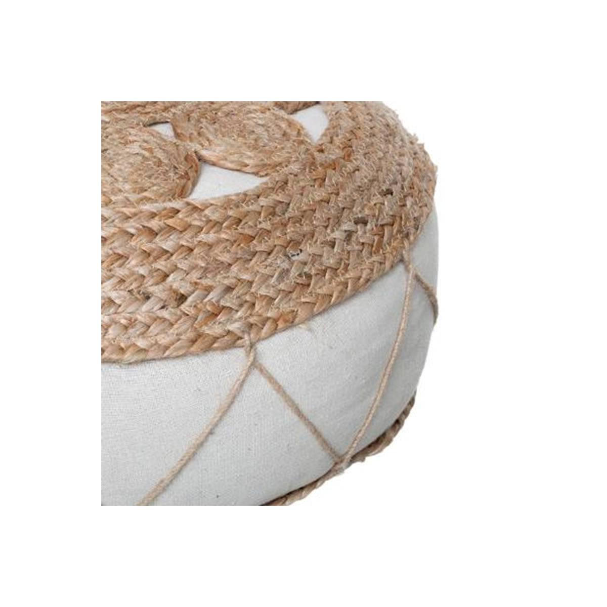 Coussin de Sol en Jute ajouré D 43  cm - Image 5