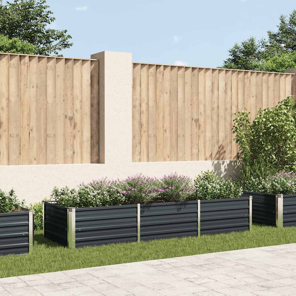 Prolenta Premium - Jardinière acier anthracite  240 x 80 x 45 cm  - Prolenta premium p340.6 - Image 2