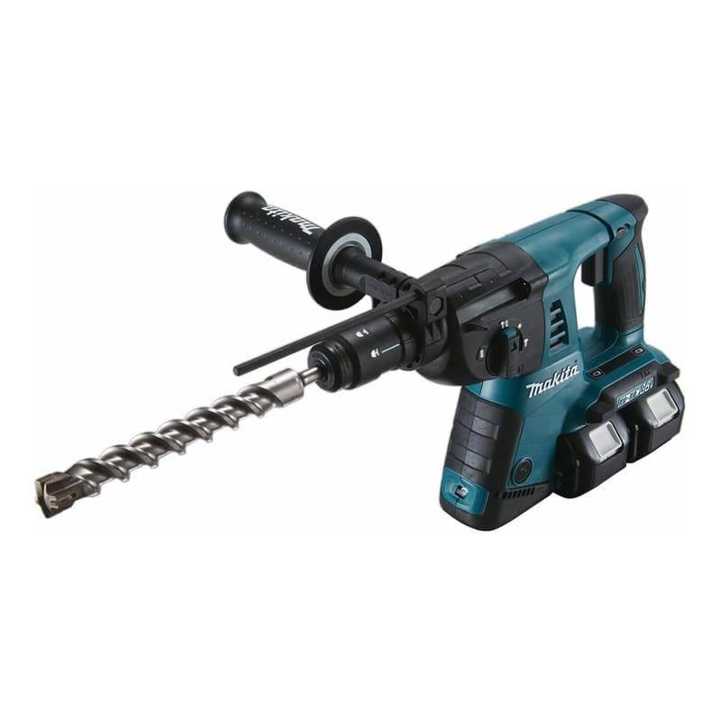Makita - Lot de 2 machines 18V LXT Perforateur DHR264 + Perceuse visseuse DDF456 - MAKITA - avec 4 batteries 18V 4.0Ah - chargeur - MakPac - DLX2138PTJ - Image 5