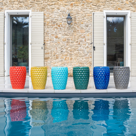 Pot VERSAILLES 38x54cm bleu - Image 3