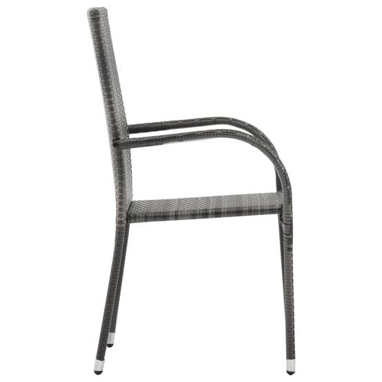Ensemble à manger de jardin 3 pcs | Mobilier d'extérieur Gris Maison Chic - Image 7