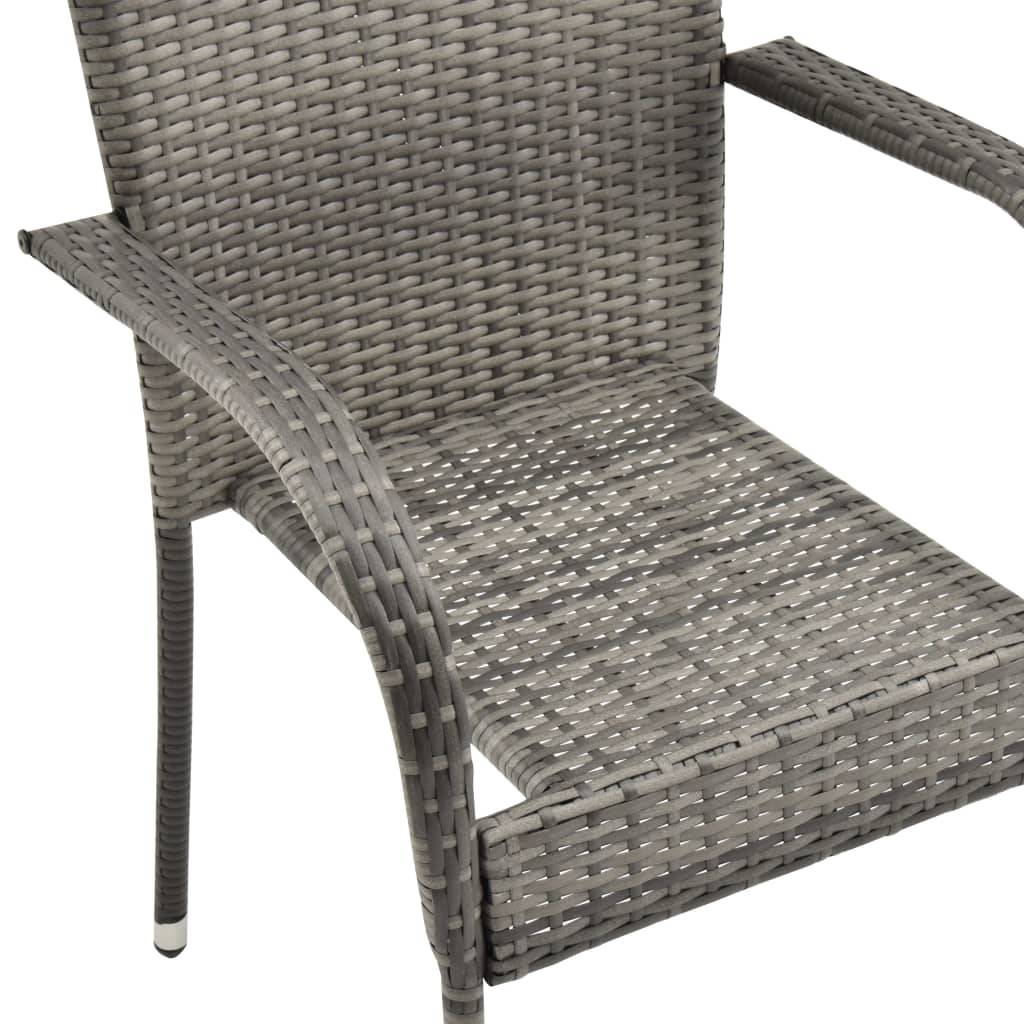 Ensemble à manger de jardin 3 pcs | Mobilier d'extérieur Gris Maison Chic - Image 10