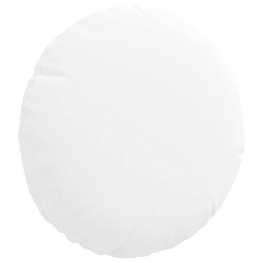 Coussins de siège 2 pcs Blanc Ø30 x 13 cm tissu Maison Chic - Image 5