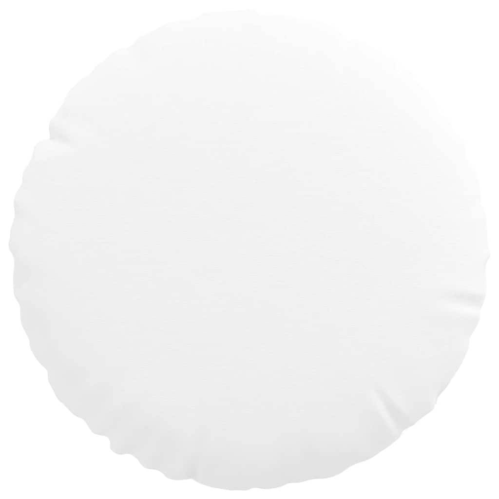 Coussins de siège 2 pcs Blanc Ø30 x 13 cm tissu Maison Chic - Image 6