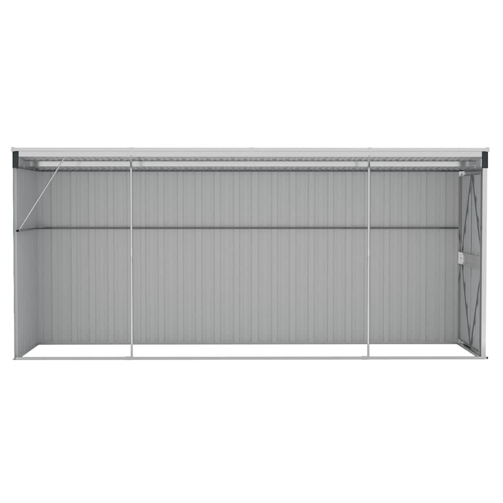 PANGIVO - Abri de jardin mural avec double porte - Acier galvanisé anthracite - 118x382x178 cm - Surface au sol 4,51m² - PANGIVO - Image 3