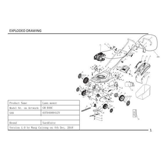 Ressort de bielle - 1350132001 pour GM B46C, GM B46CK, GM B46E