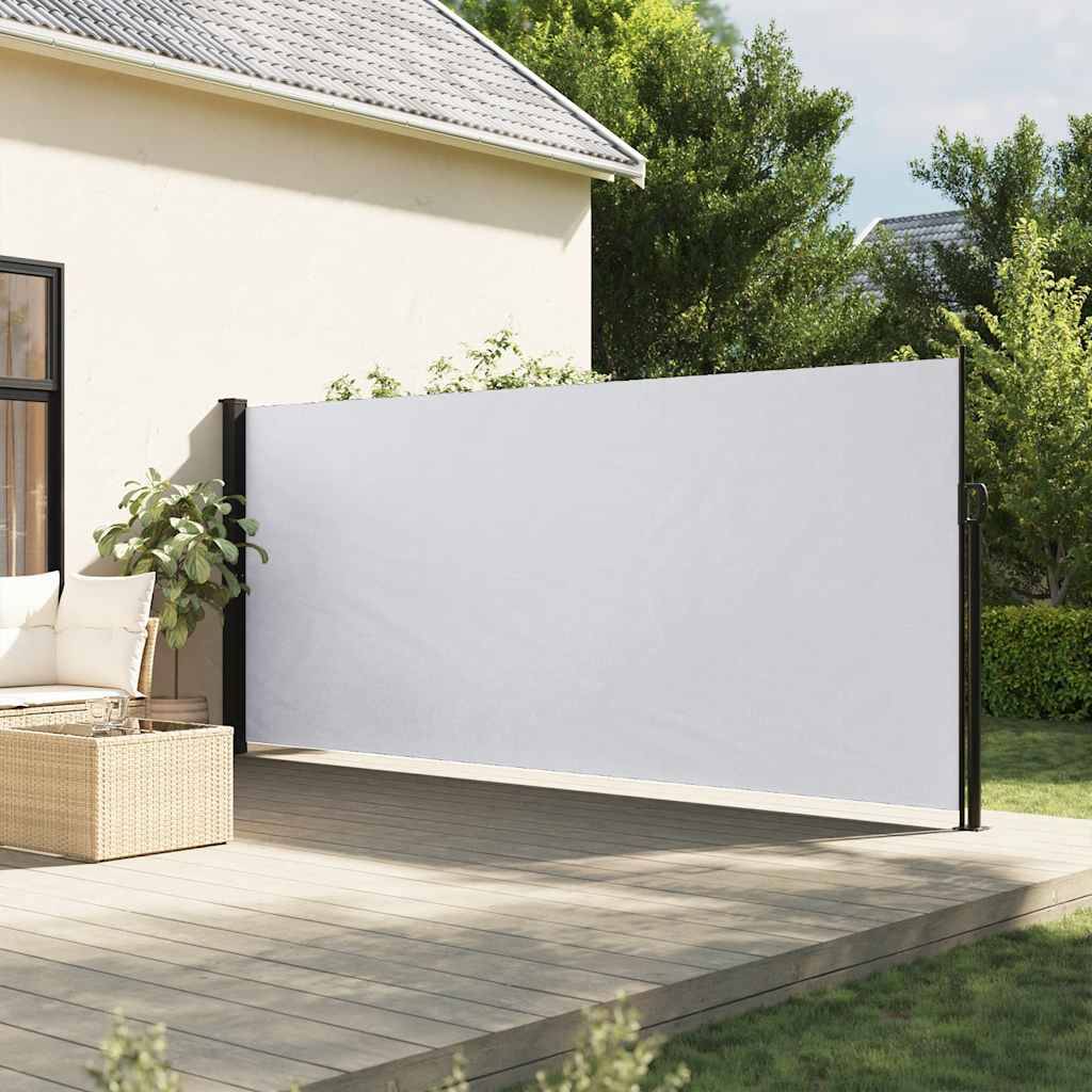 Auvent latéral rétractable acier aluminium blanc 300 x 180 cm - PANGIVO - Image 1