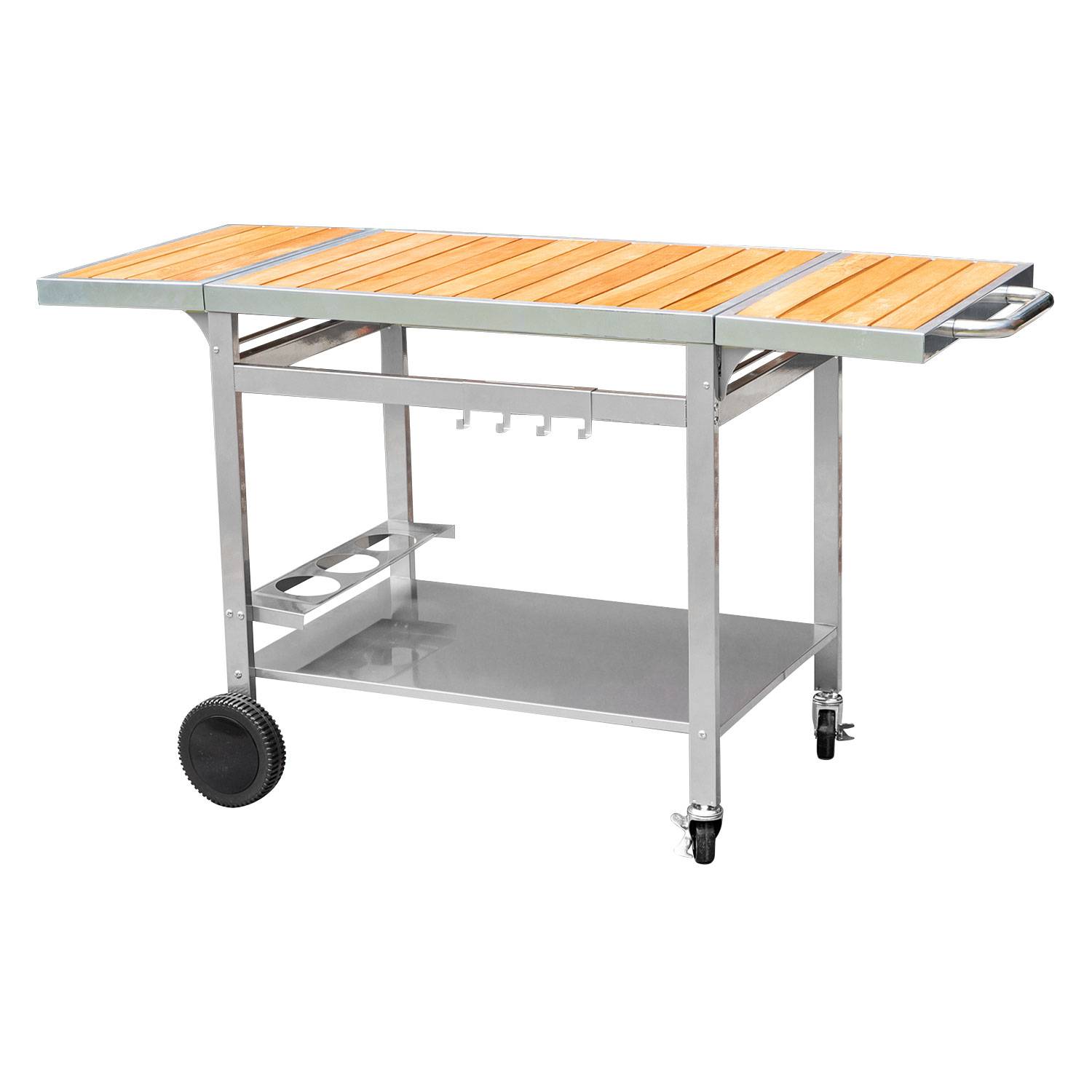 Desserte pour plancha en bois et métal GRANDI XL - COOK'IN GARDEN - Image 1