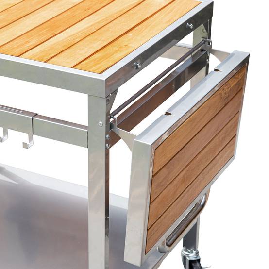 Desserte pour plancha en bois et métal GRANDI XL - COOK'IN GARDEN - Image 8