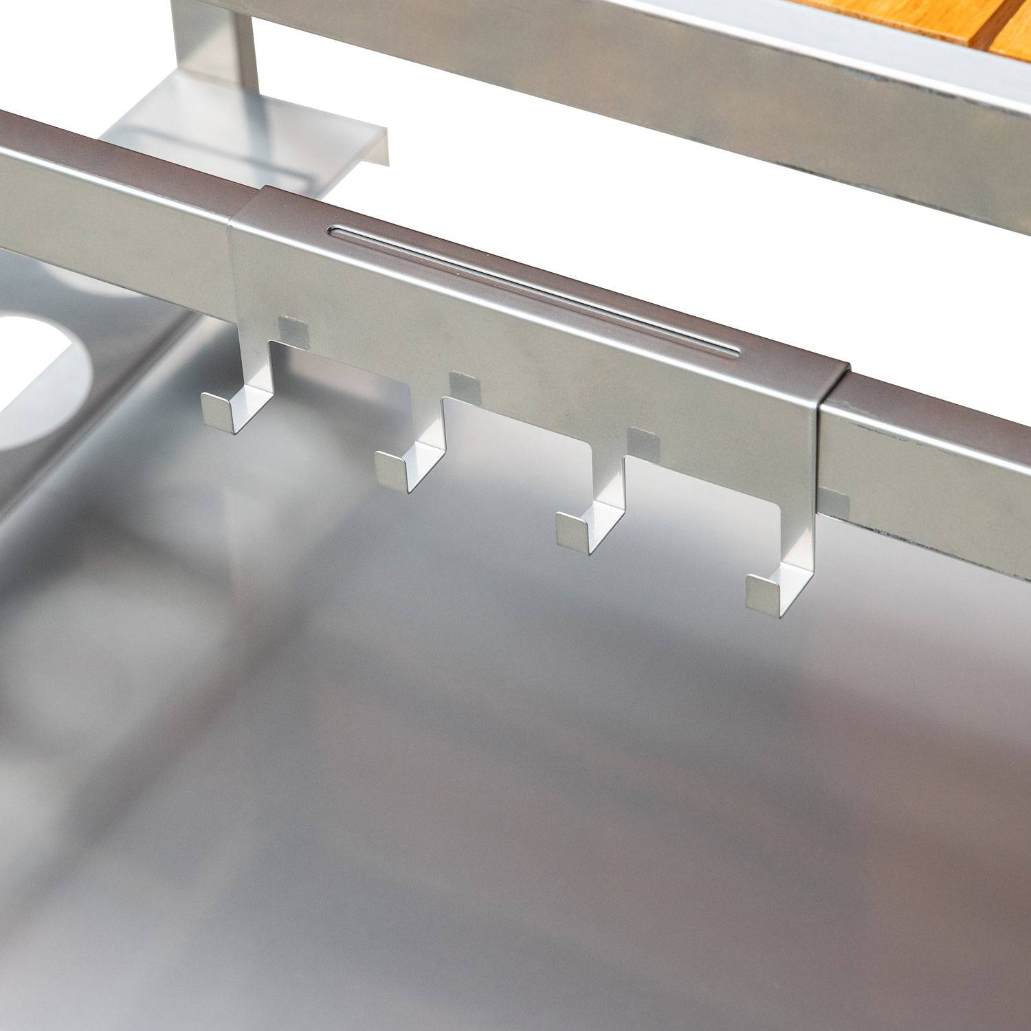 Desserte pour plancha en bois et métal GRANDI XL - COOK'IN GARDEN - Image 9