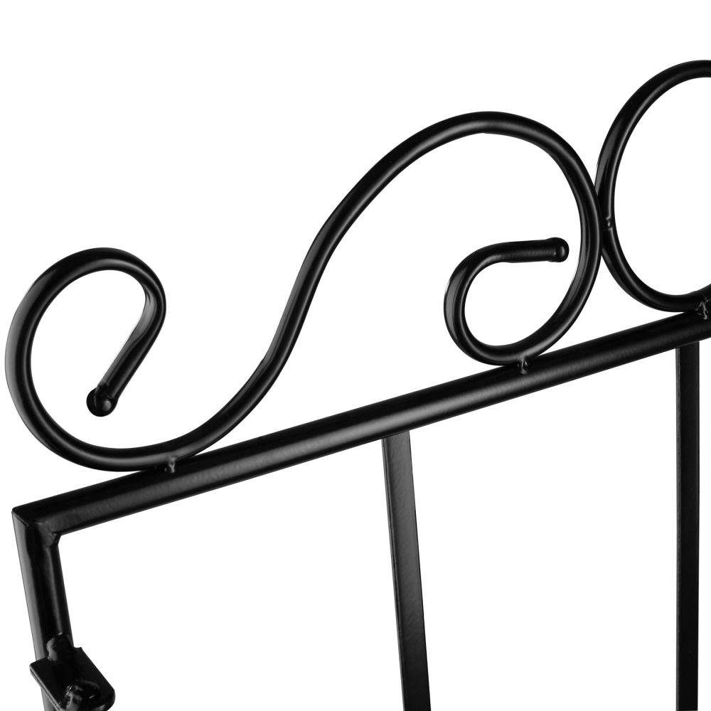 Étagère pour plantes mosaïque 3 niveaux 114 cm noir/blanc - Image 3