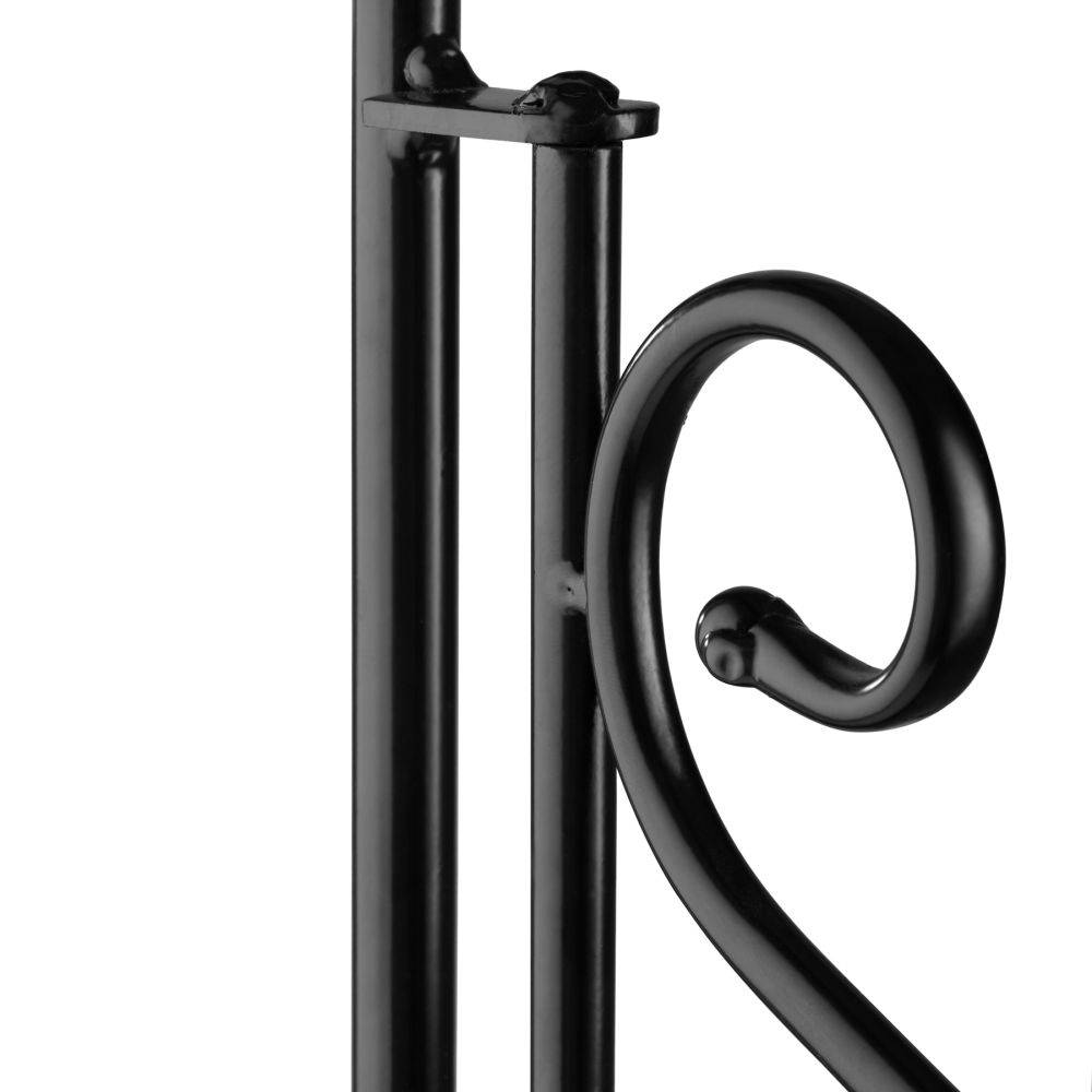 Étagère pour plantes mosaïque 3 niveaux 114 cm noir/blanc - Image 6