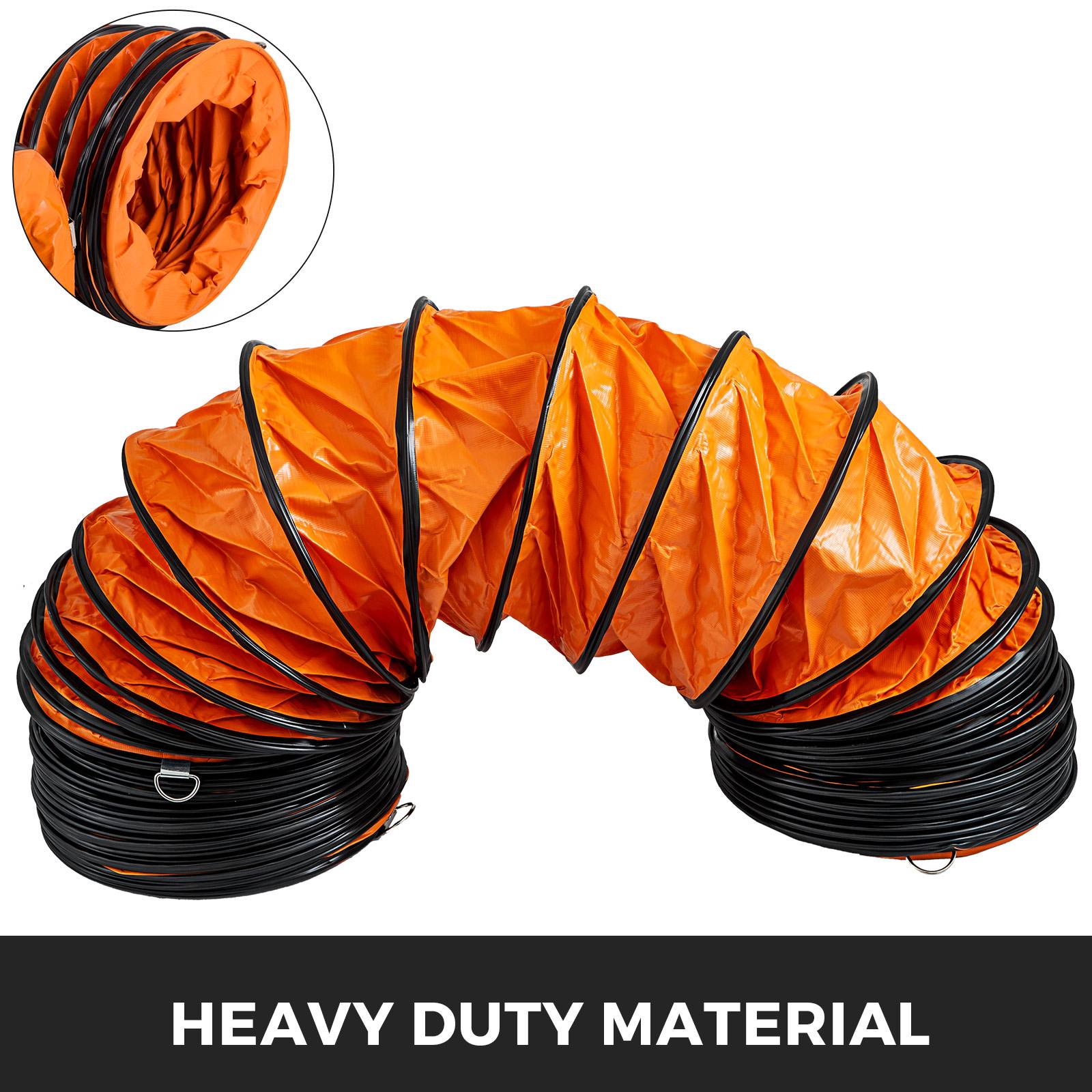 VEVOR Tuyaux PVC 25 pi, 10 po, flexible, résistant usure. Extraction. - Image 2